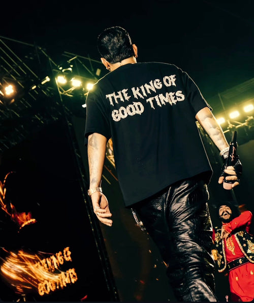 KING OF GOOD TIMES STUDDED TSHIRT (SIGNED)