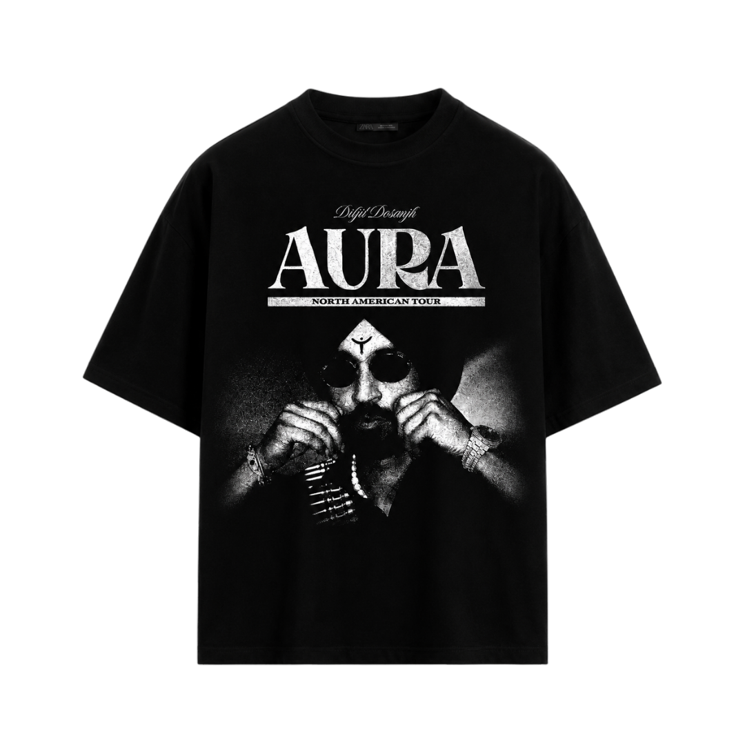AURA DILJIT RIBBED TSHIRT