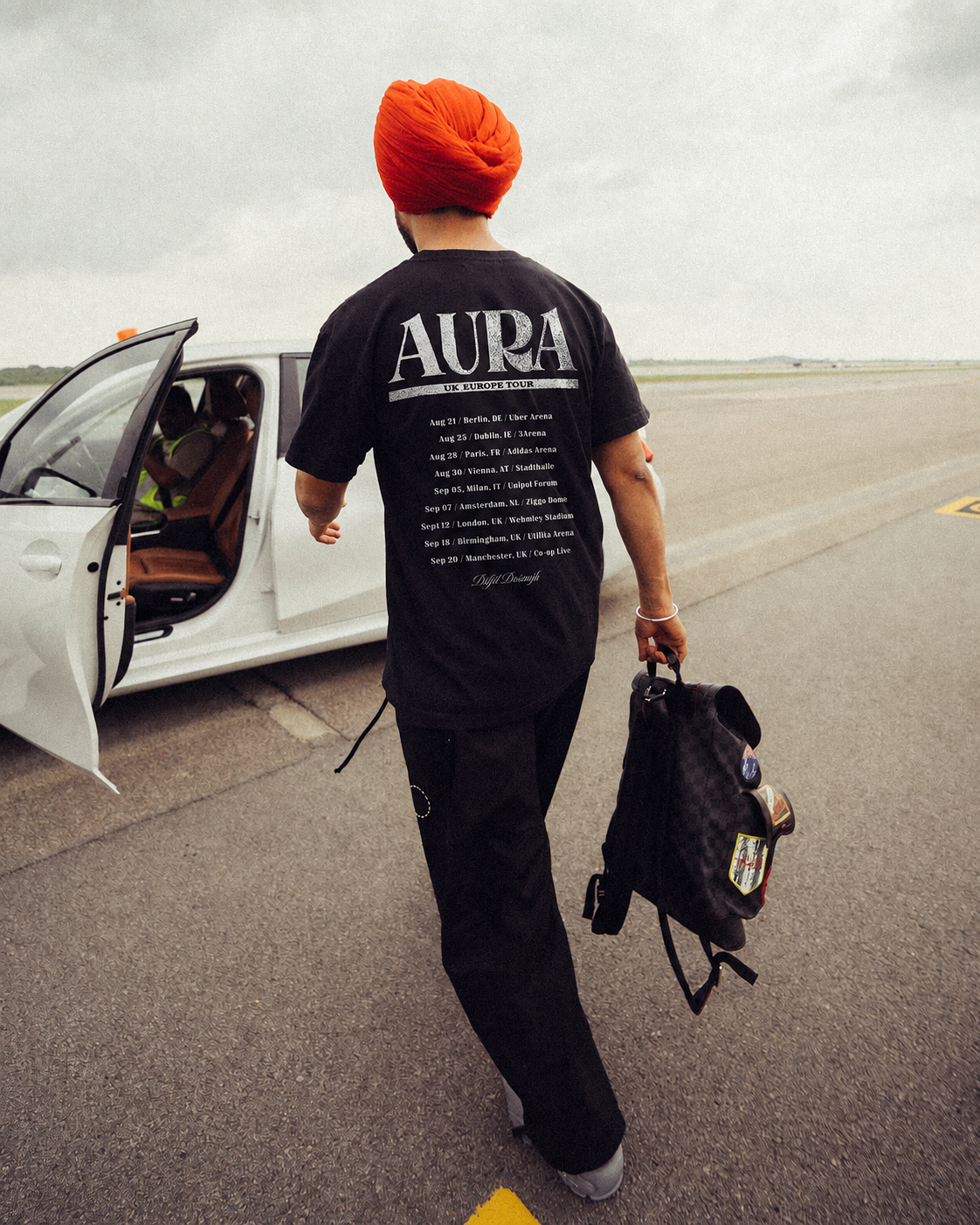 AURA DILJIT RIBBED TSHIRT